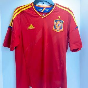 Adidas Mens Spain Soccer Jersey Clima Cool